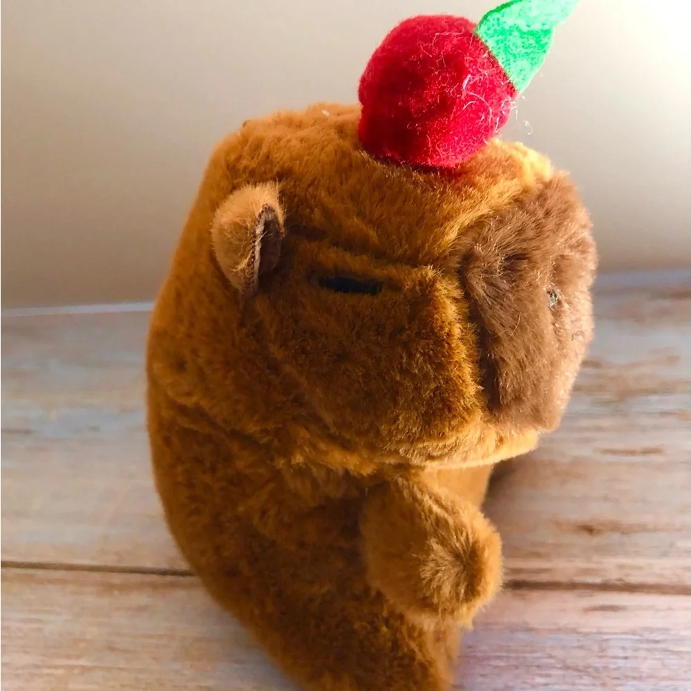 Capybara Keychain Soft Plush Stuffed Animal Toy (single)